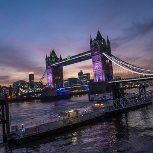 Tower Bridge Sunset, London, UK